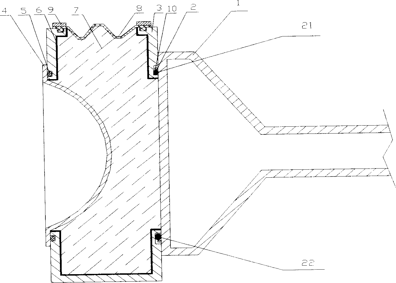 Projection television projecting subassembly