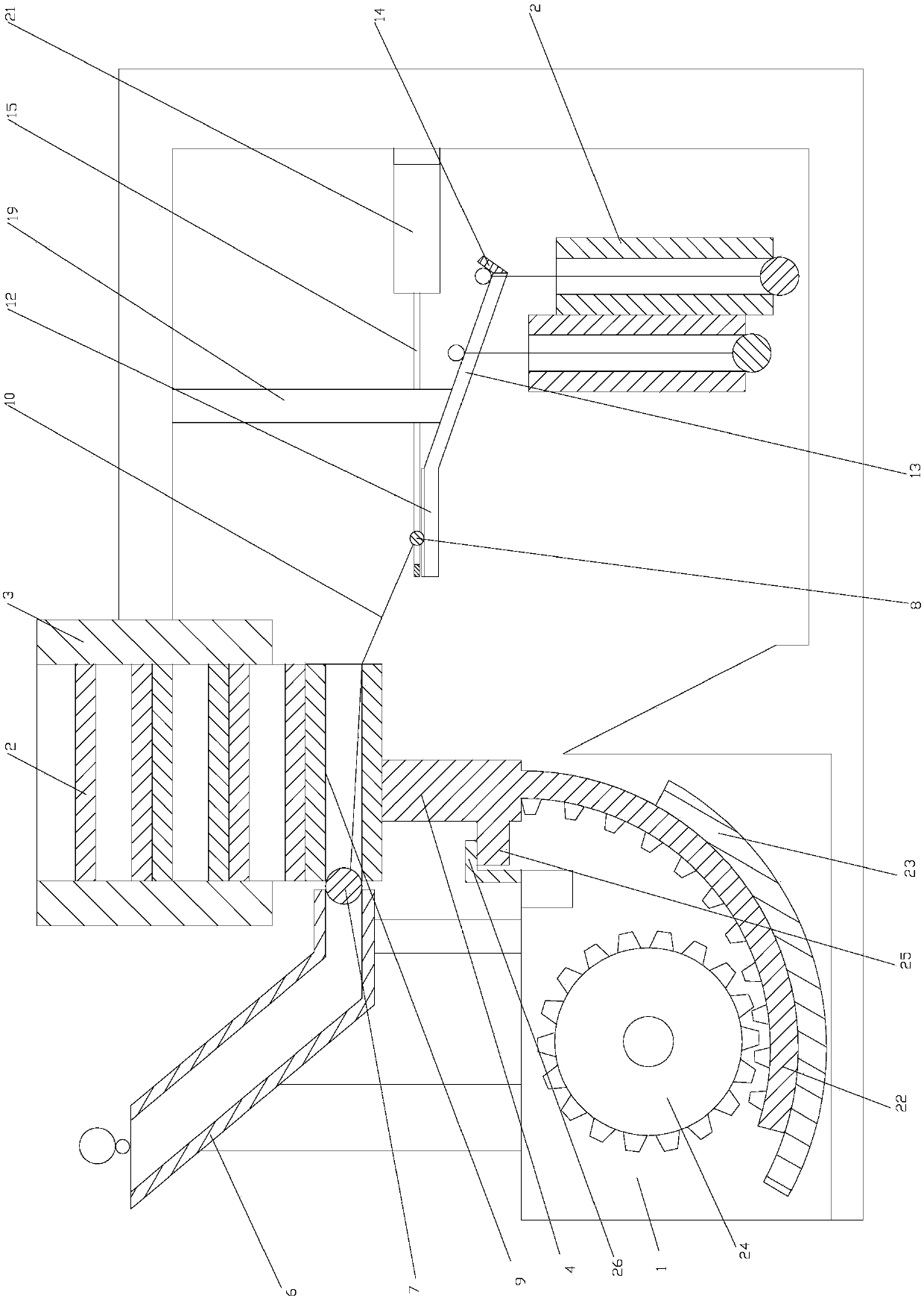 Pipe fitting station switching mechanism