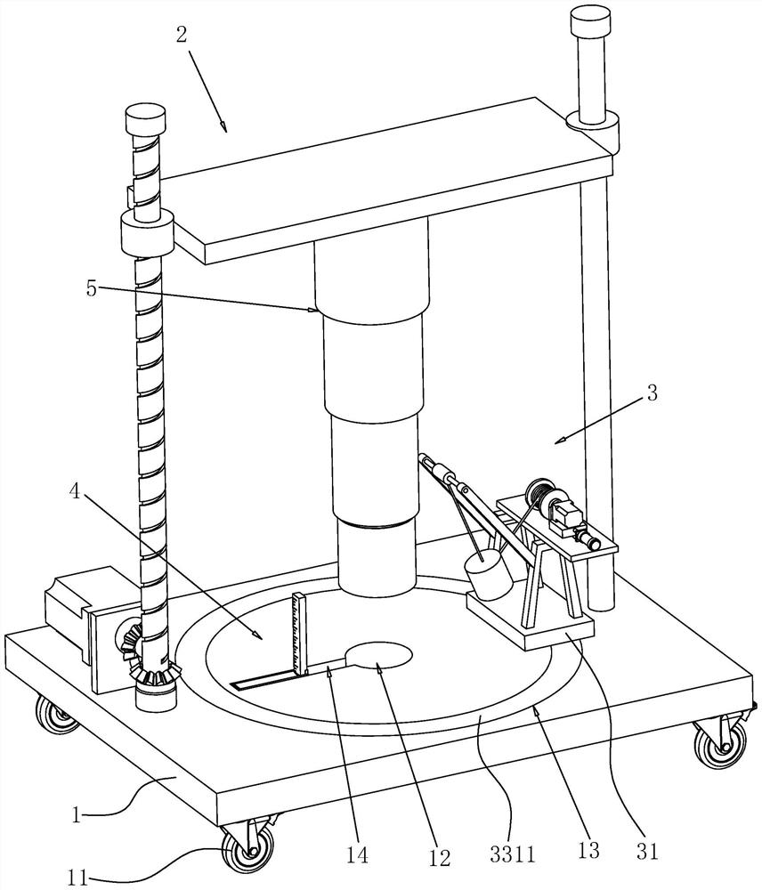 A device and construction method for ensuring that the pile ends of prefabricated piles enter the bearing layer