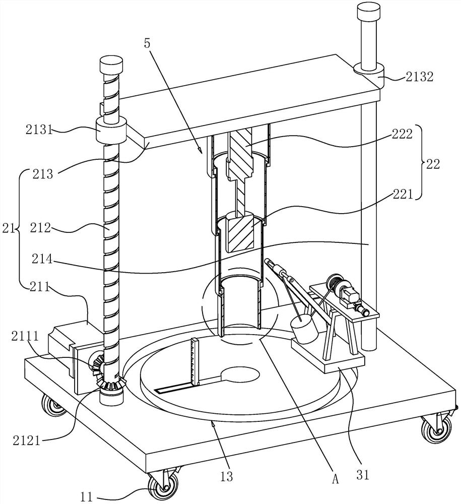 A device and construction method for ensuring that the pile ends of prefabricated piles enter the bearing layer