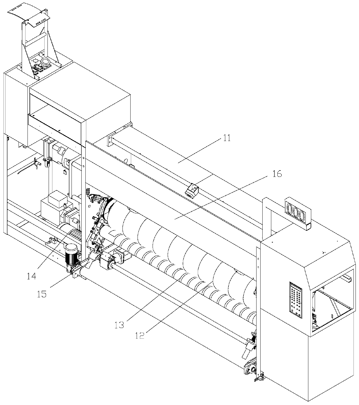 Die-cutting automatic rubber repairing device