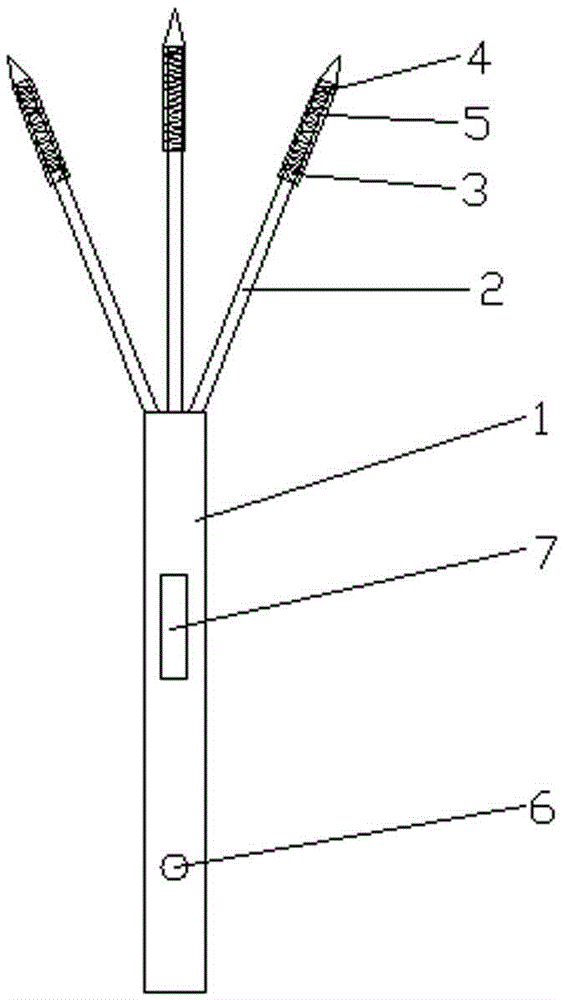 Barbecuing fork with automatic food heating function