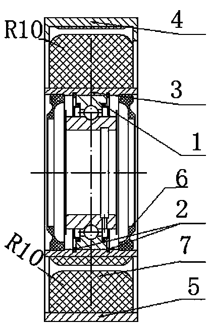 Intermediate support assembly of heavy vehicle drive shaft