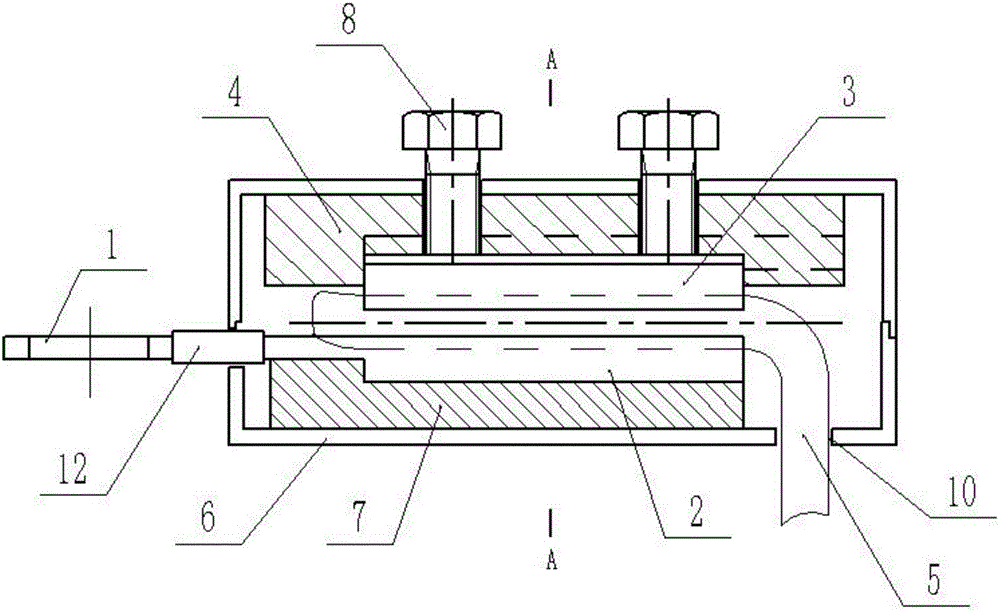 Electric energy meter secondary voltage line safety protection connecting device