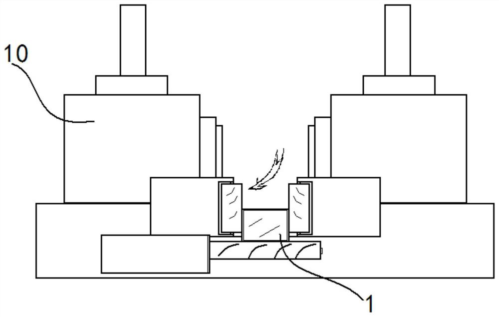 Automatic deslagging and deburring method for T-row chamfering machine