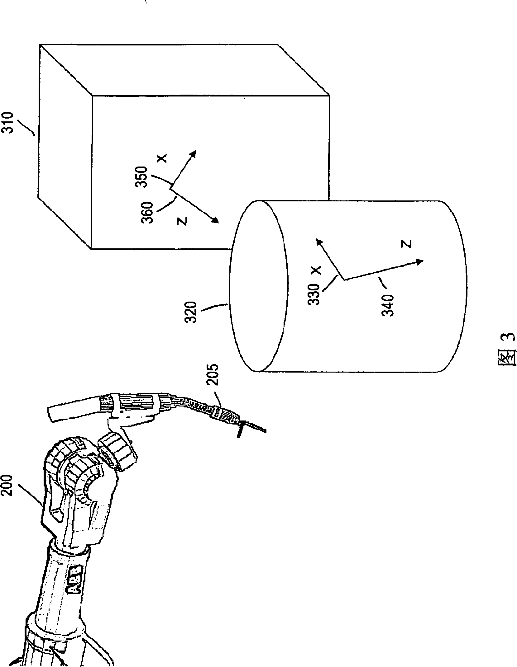 System and method for aligning and for controlling the position of a robot tool