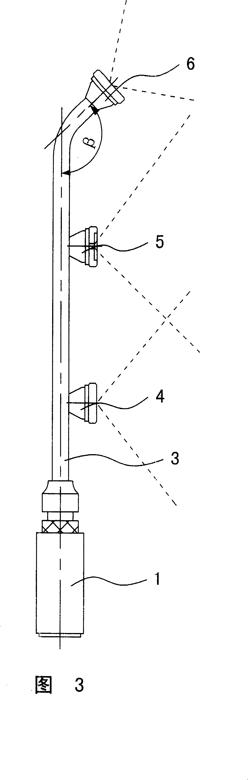 Multiple-nozzle chips connected in series multiple-segment spray lance of the vaporizer