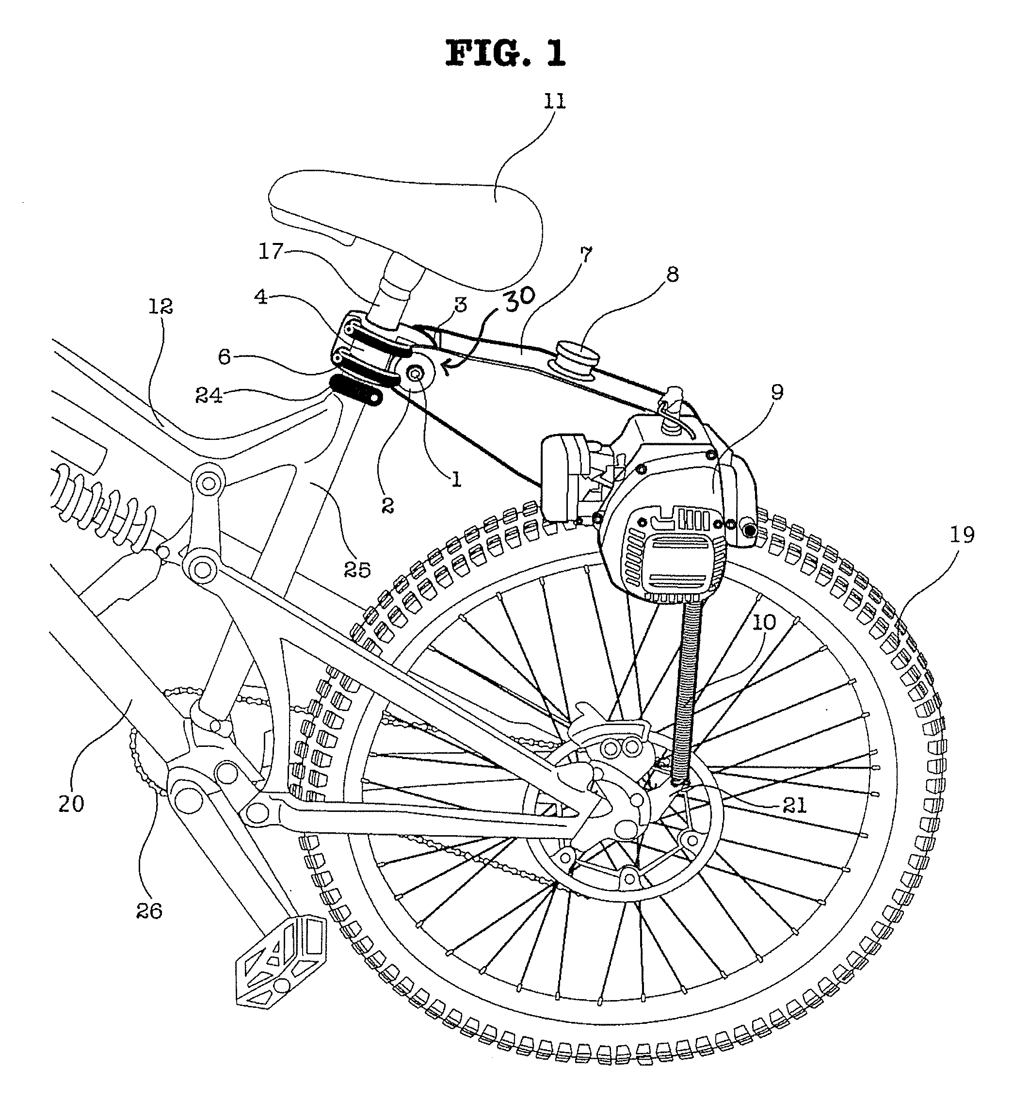 Auxiliary power driven unit for a bicycle