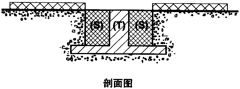 Non-contact power supply track elevated bus and operation method