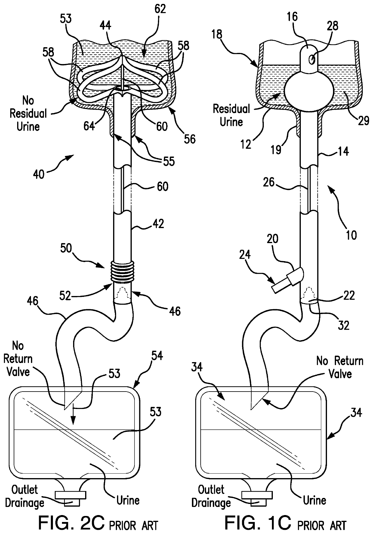 Urinary catheter system with improved retaining structure and enhanced urinary drainage