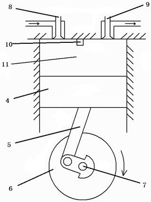Refitted pure electric automobile structure of traditional internal combustion engine automobile