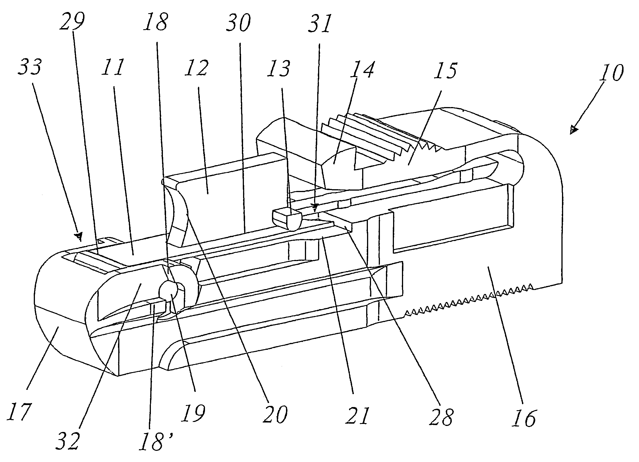 Optical connector with protective cover and leaf spring