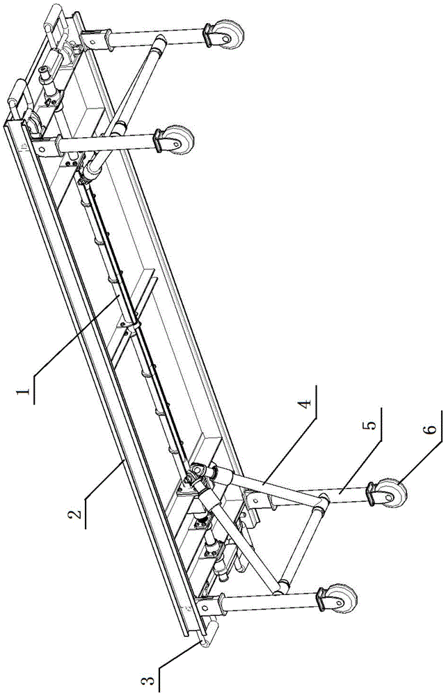 Adjustable movable trolley