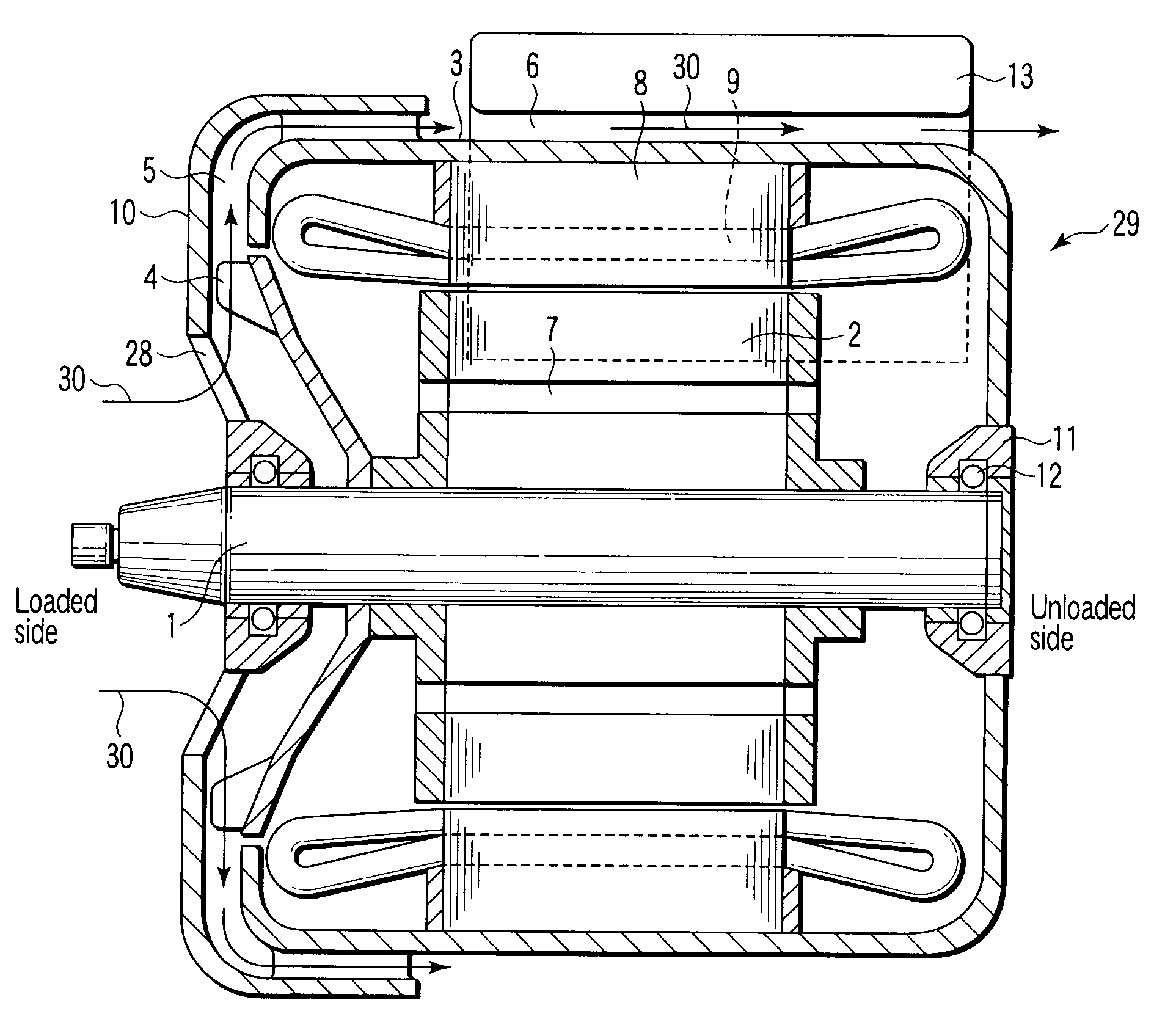 Apparatus for controller-integrated motor
