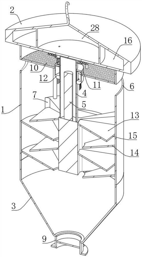 Trapping and killing device applied to citrus diseases and pests and using method of trapping and killing device