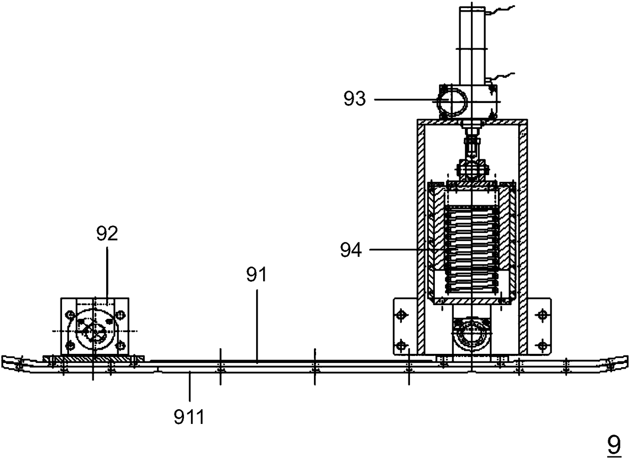 Limiting device for steel pipe surface detection and limiting method thereof