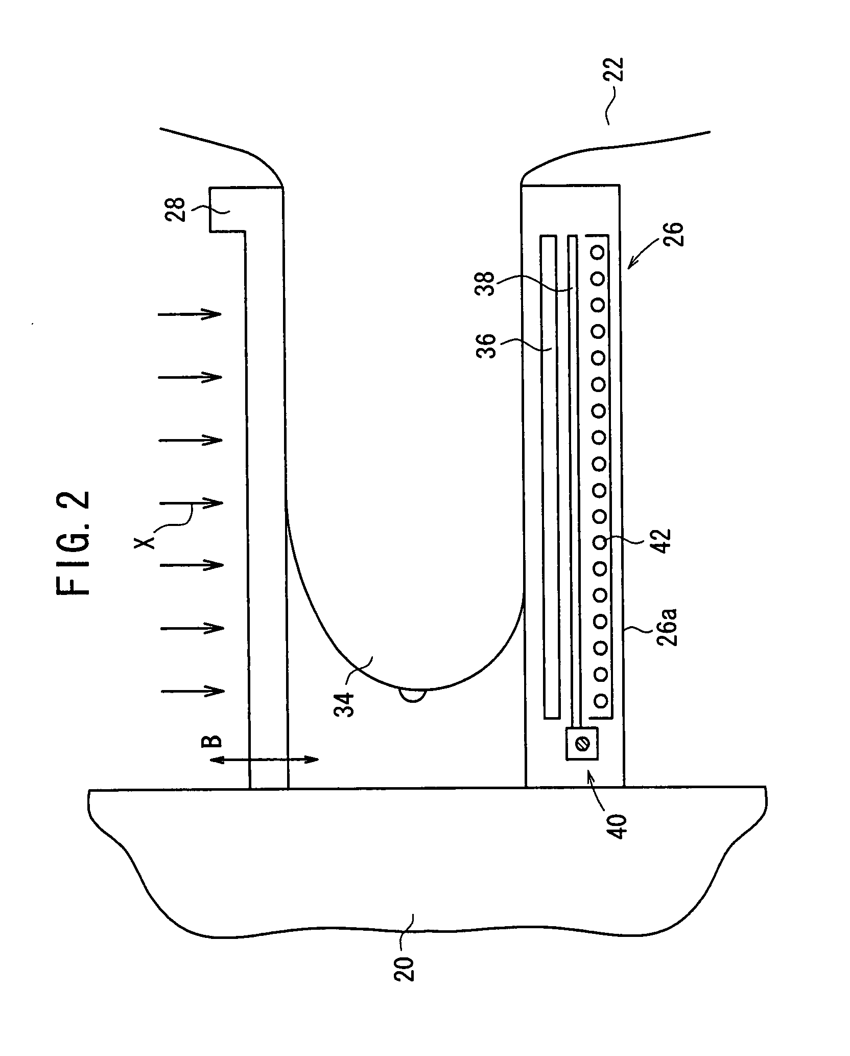 Radiation image information capturing apparatus and method of detecting temperature of amplifier thereof