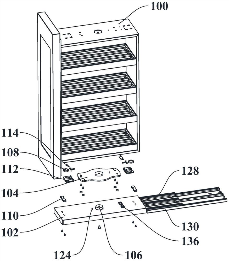 Push-pull shelf assembly and storage cabinet