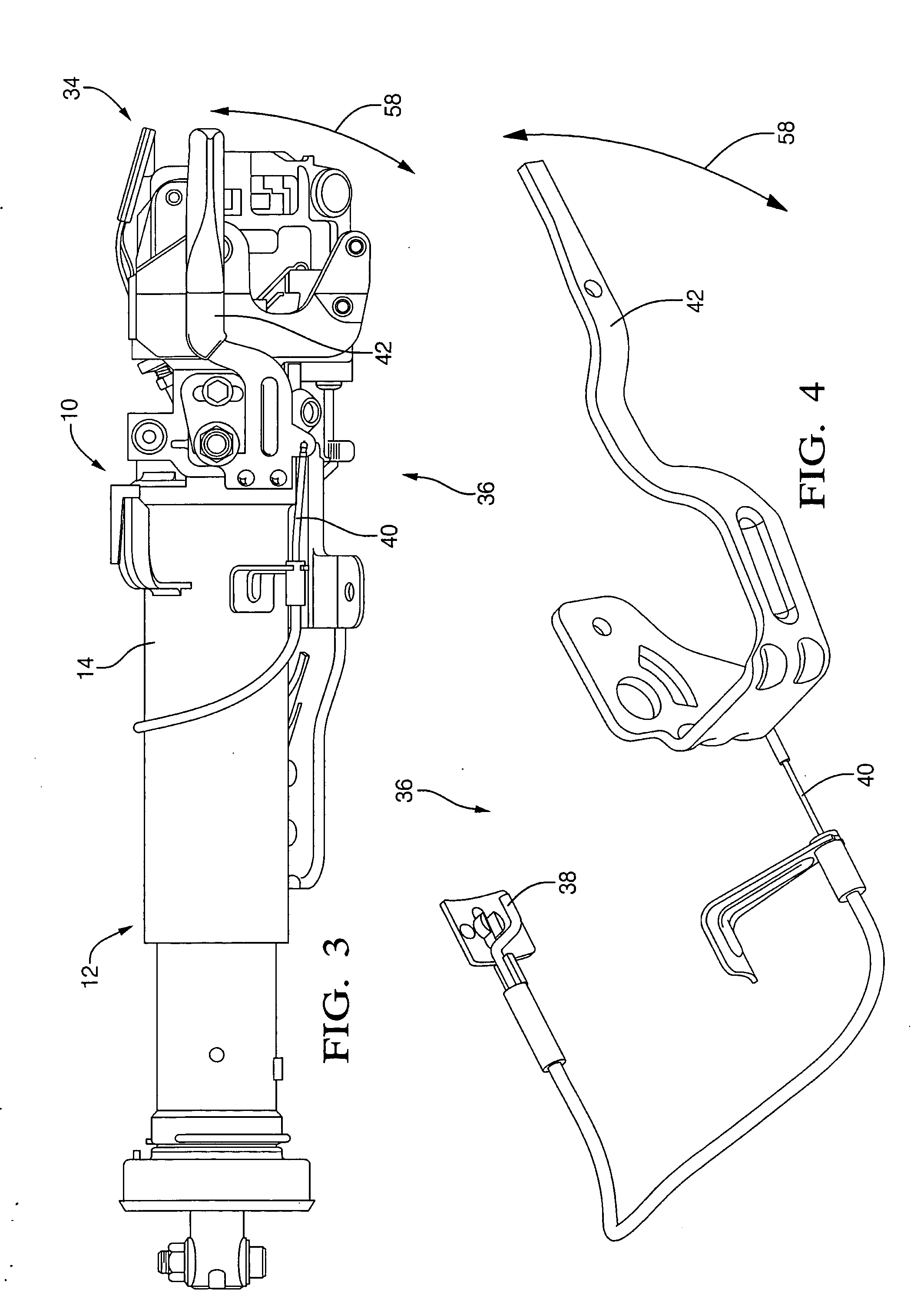 Telescope wedge locking mechanism
