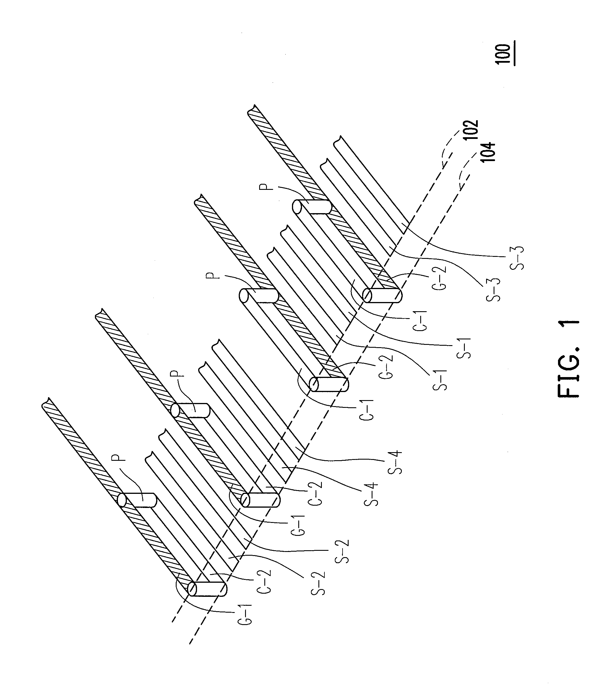 Circuit substrate including a plurality of signal lines and ground lines forming a 3-D grounding circuit loop