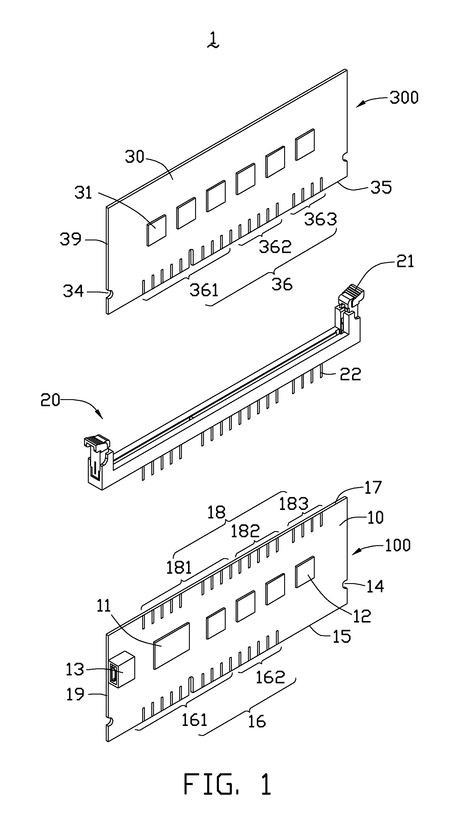 Serial advanced technology attachment dual in-line memory module assembly