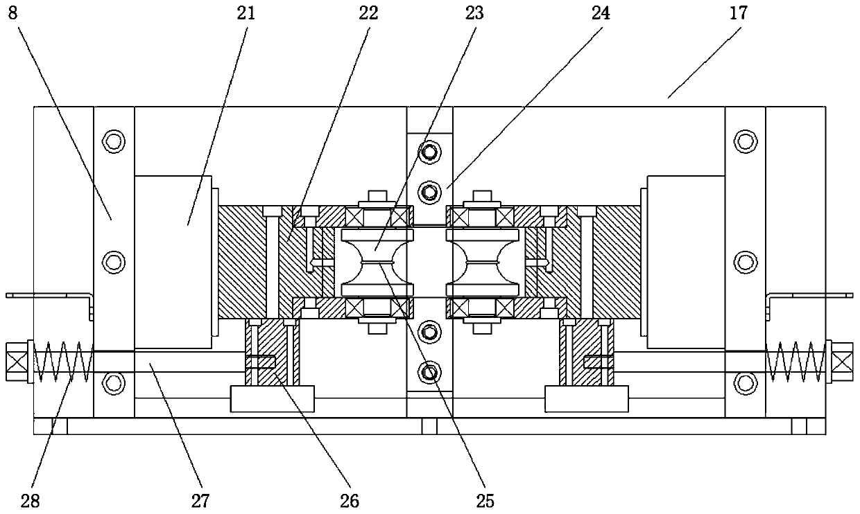 High-flux tube surface longitudinal groove machining device