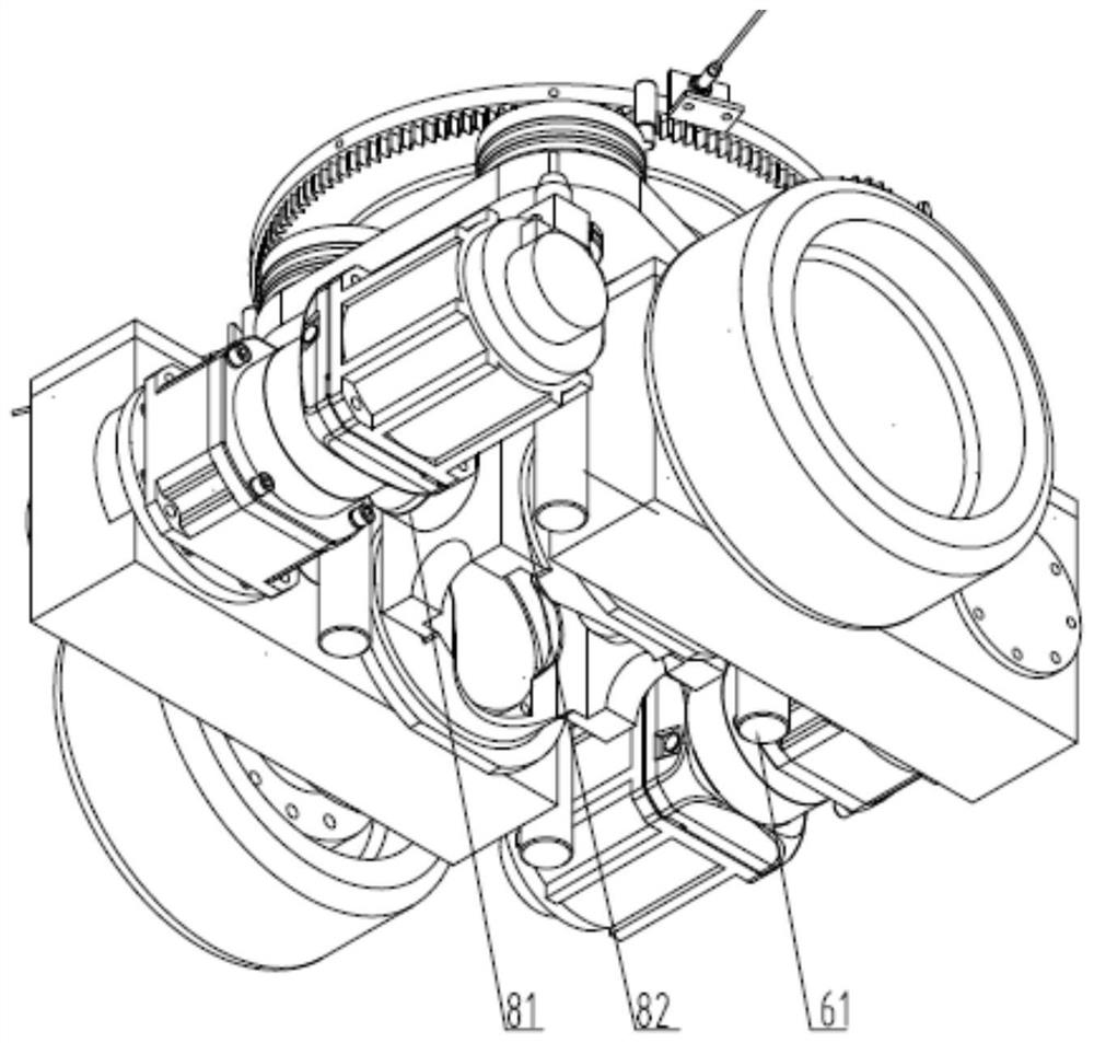 Working method of differential driving unit for heavy-load AGV