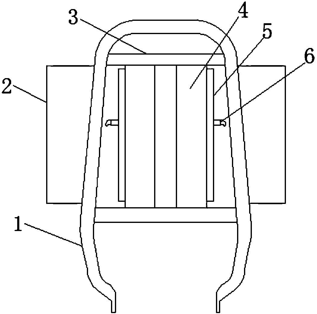 Motorbike goods rack facilitating package delivery