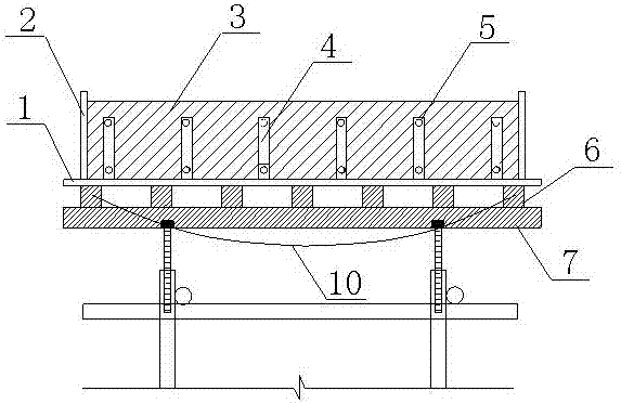 Template device for reserving concrete stair construction crack