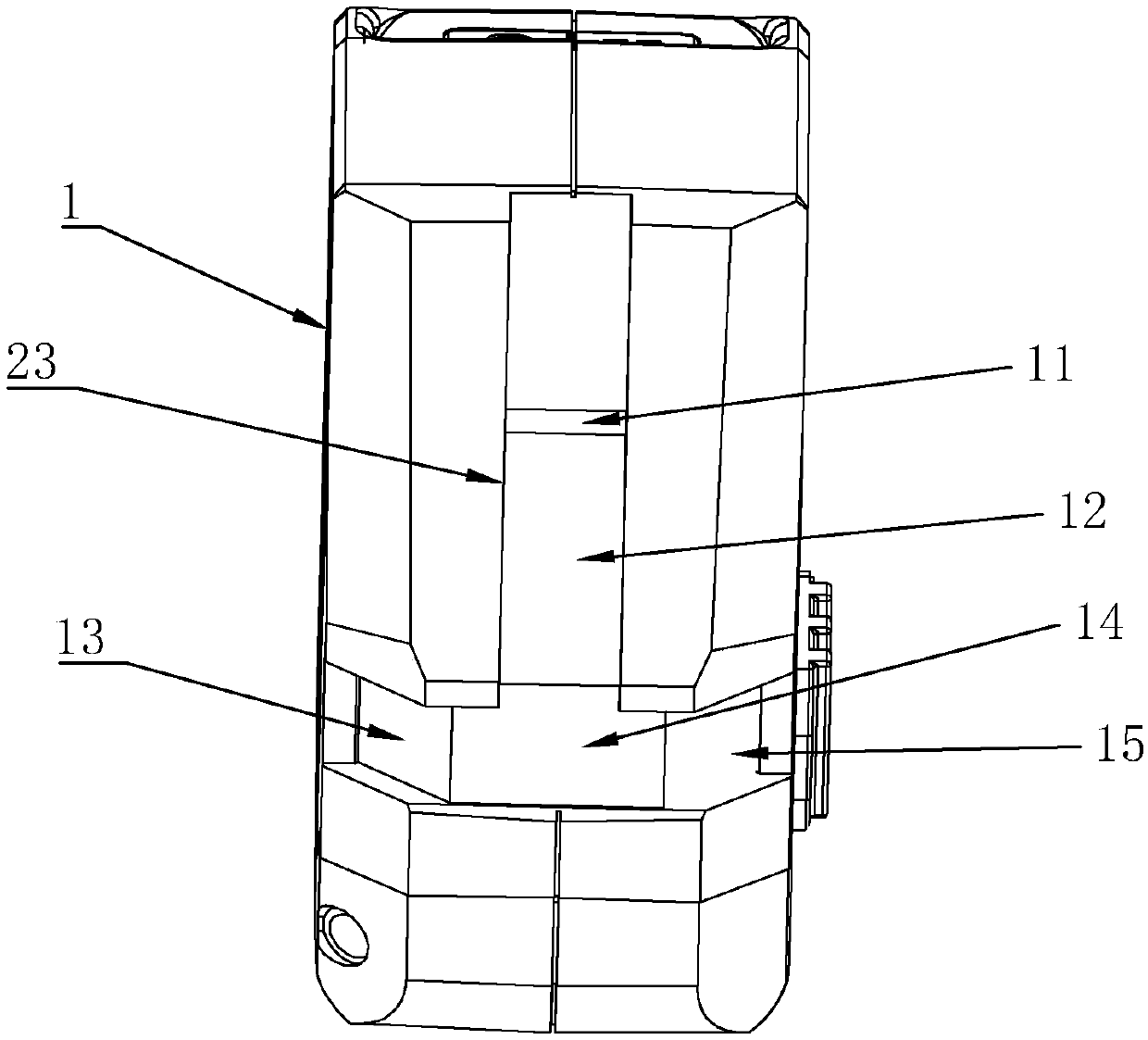 Cross-shaped projecting laser instrument