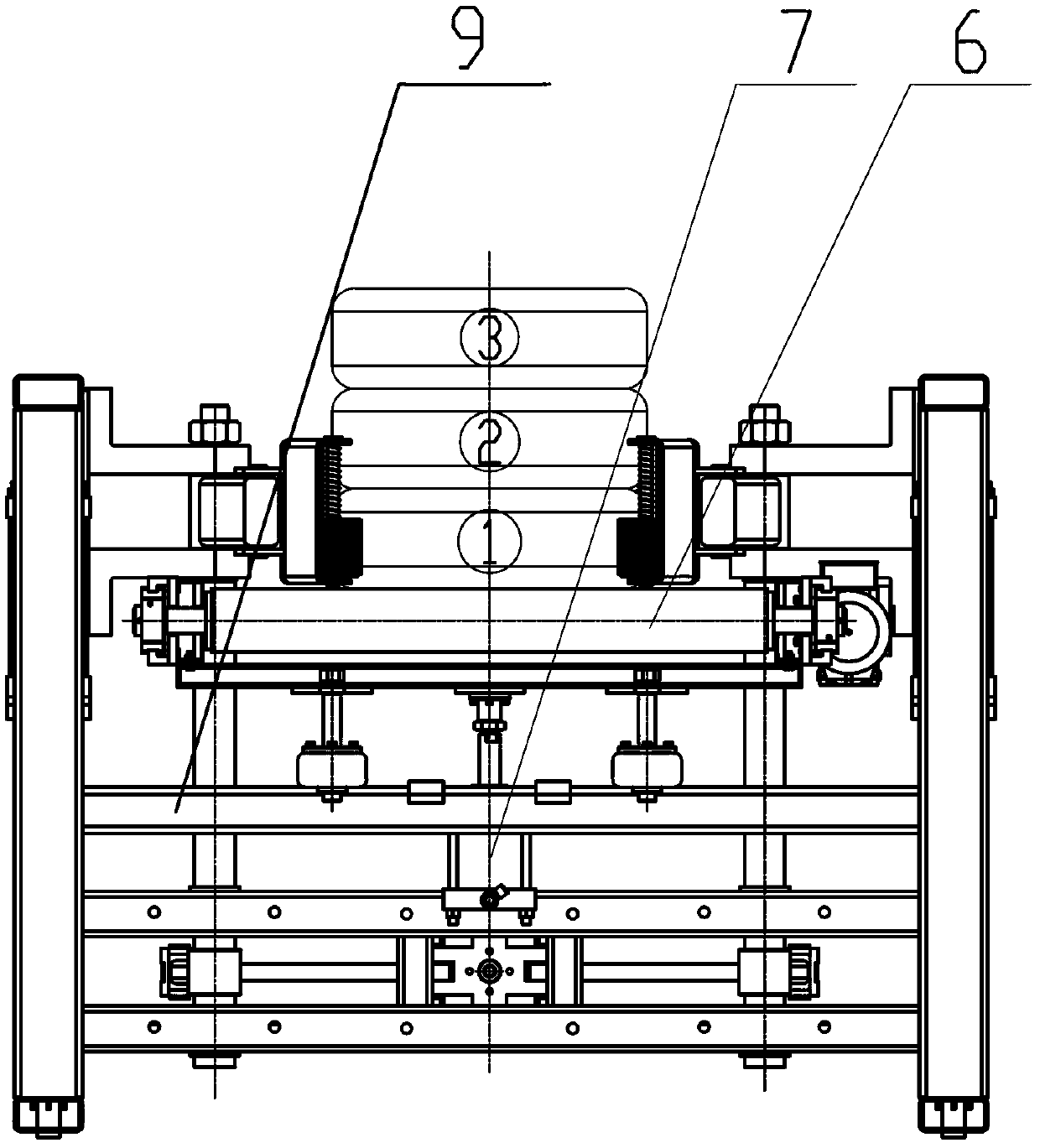 Tire dismantling and stacking dual purpose machine