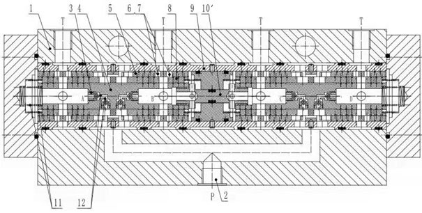 Adjustable multi-outlet synchronous valve