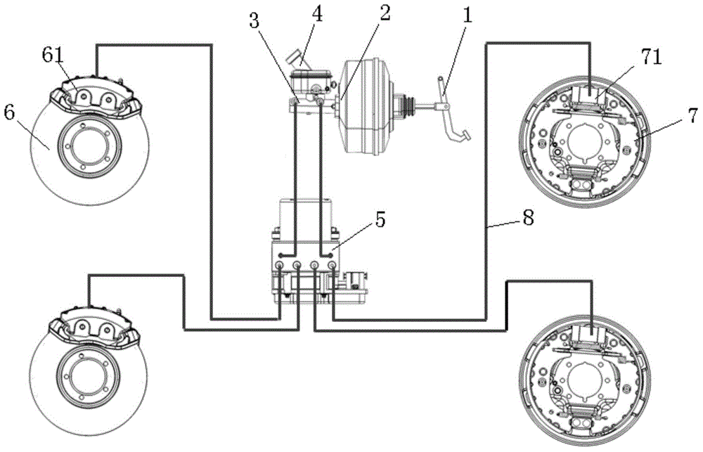 Manual exhaust auxiliary device for hydraulic braking system