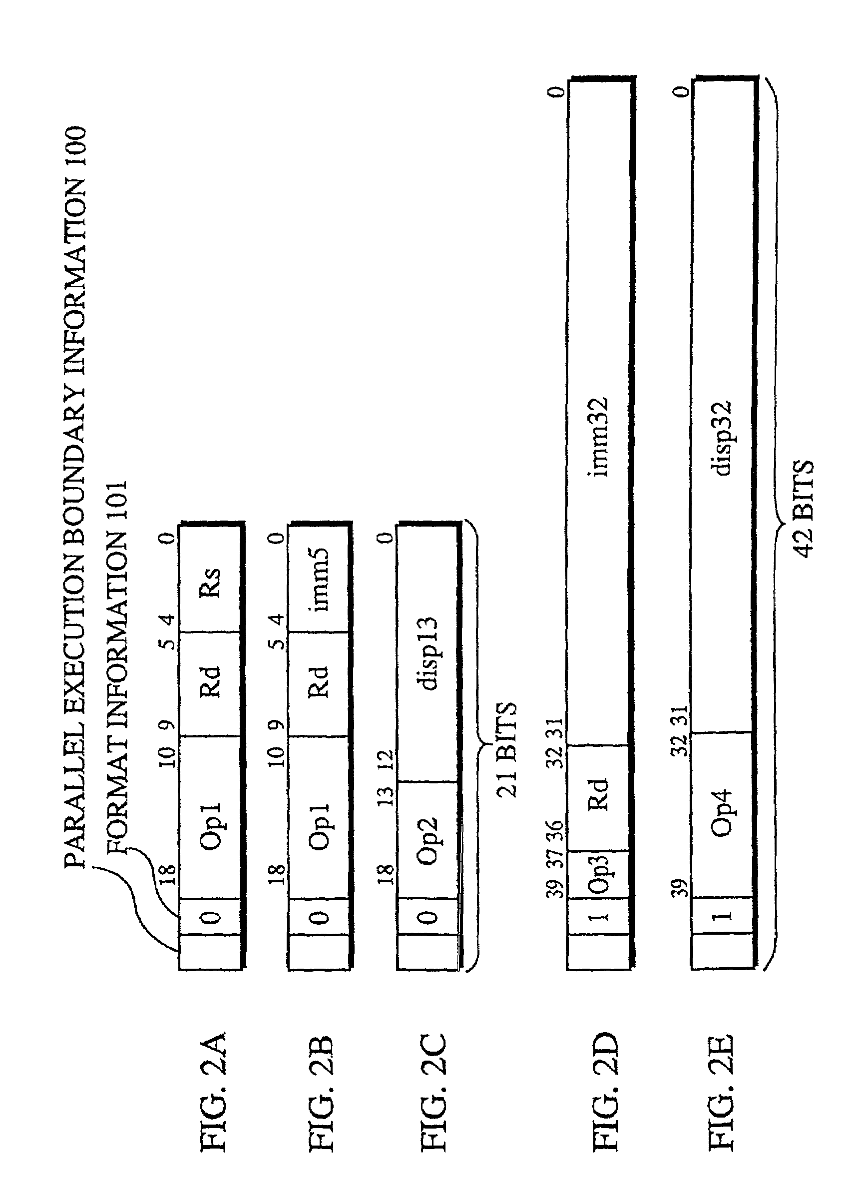 Processor for executing instructions in units that are unrelated to the units in which instructions are read, and a compiler, an optimization apparatus, an assembler, a linker, a debugger and a disassembler for such processor