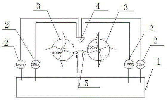 Synergistic method and device with effects of realizing cyclic water pumping and simultaneously impulsing two generators to generate power