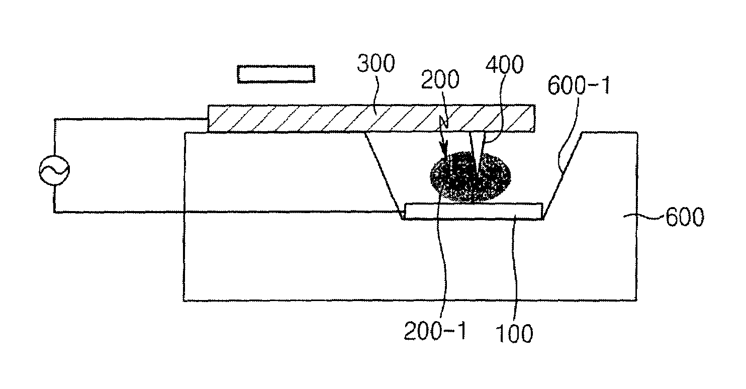 Method for attaching rod-shaped nano structure to probe holder