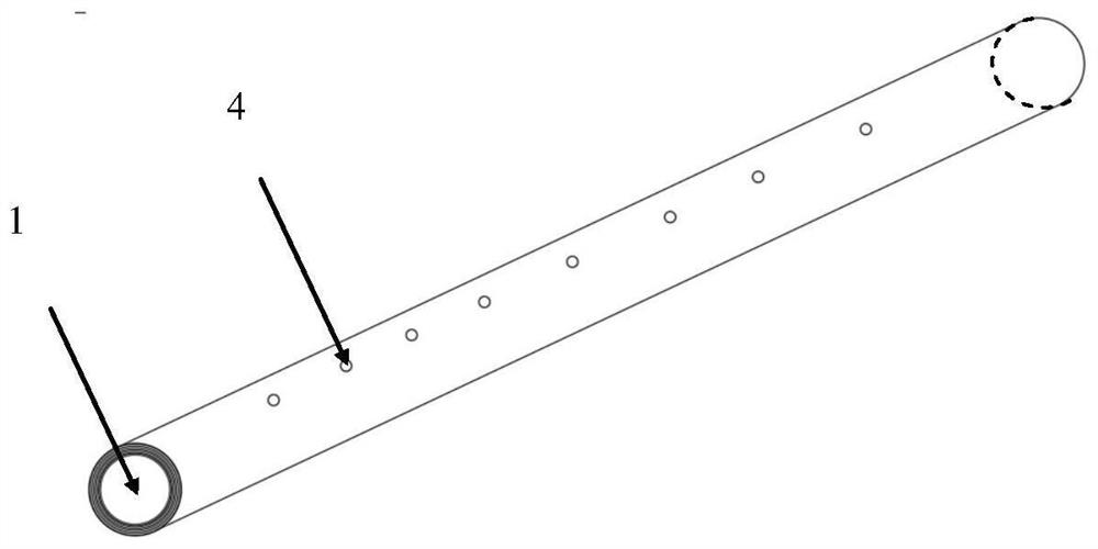 A mid-infrared Bragg optical fiber and its gas qualitative and quantitative detection device