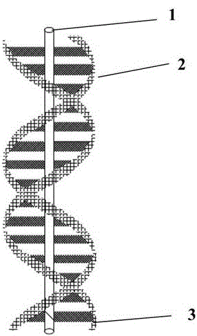 DNA double-helix micron-scale filter element