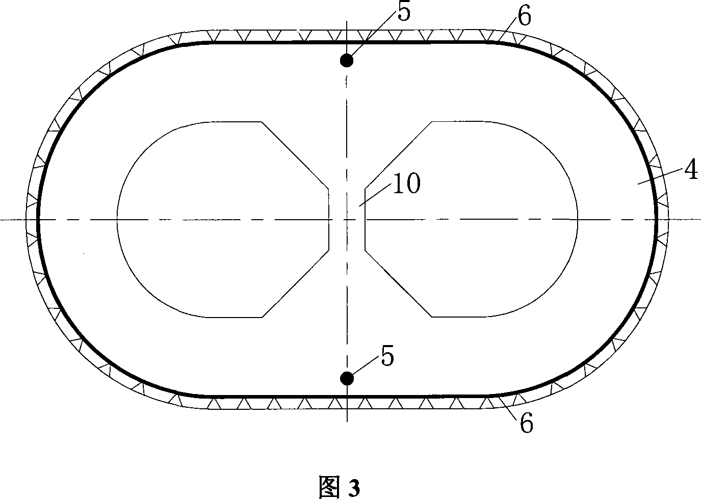 Air curtain sunk shaft foundation and construction method thereof