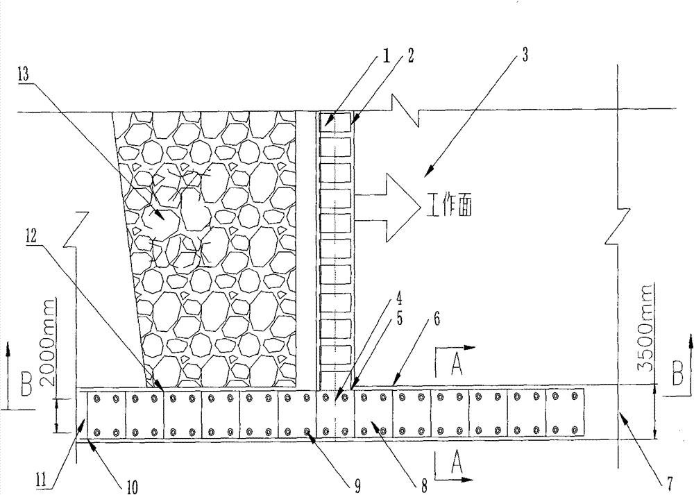 Method for significant reduction of bracket support of gob-side roadway of fully-mechanized mining face