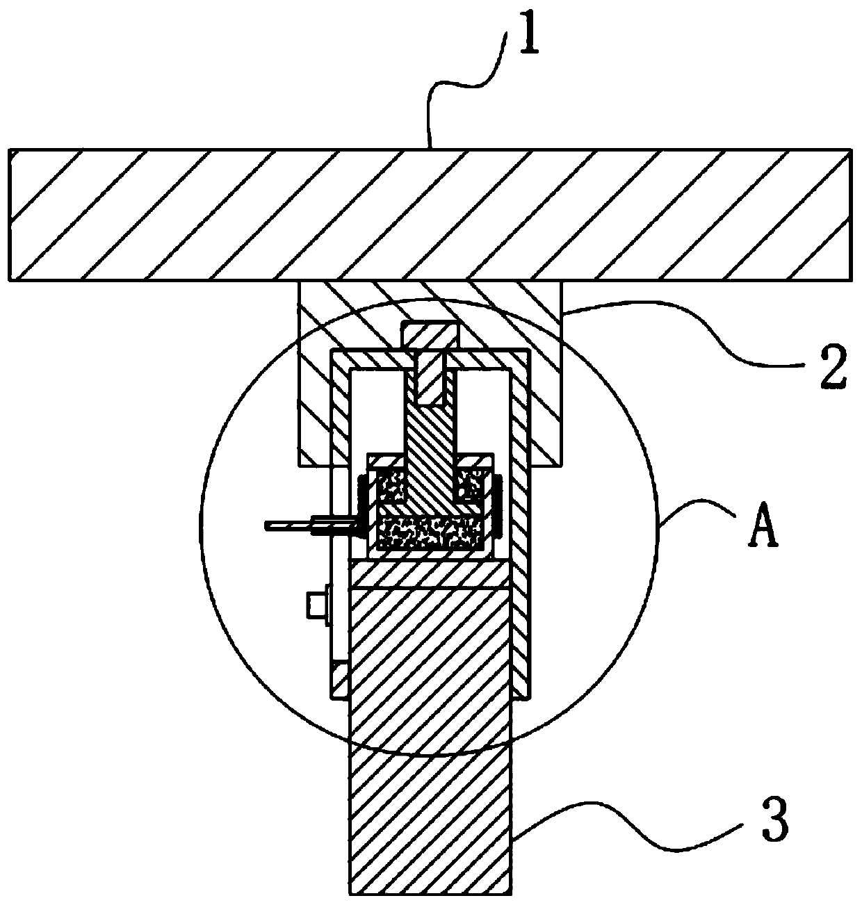 A thermal fusion effect pile end stiffness adjustment device