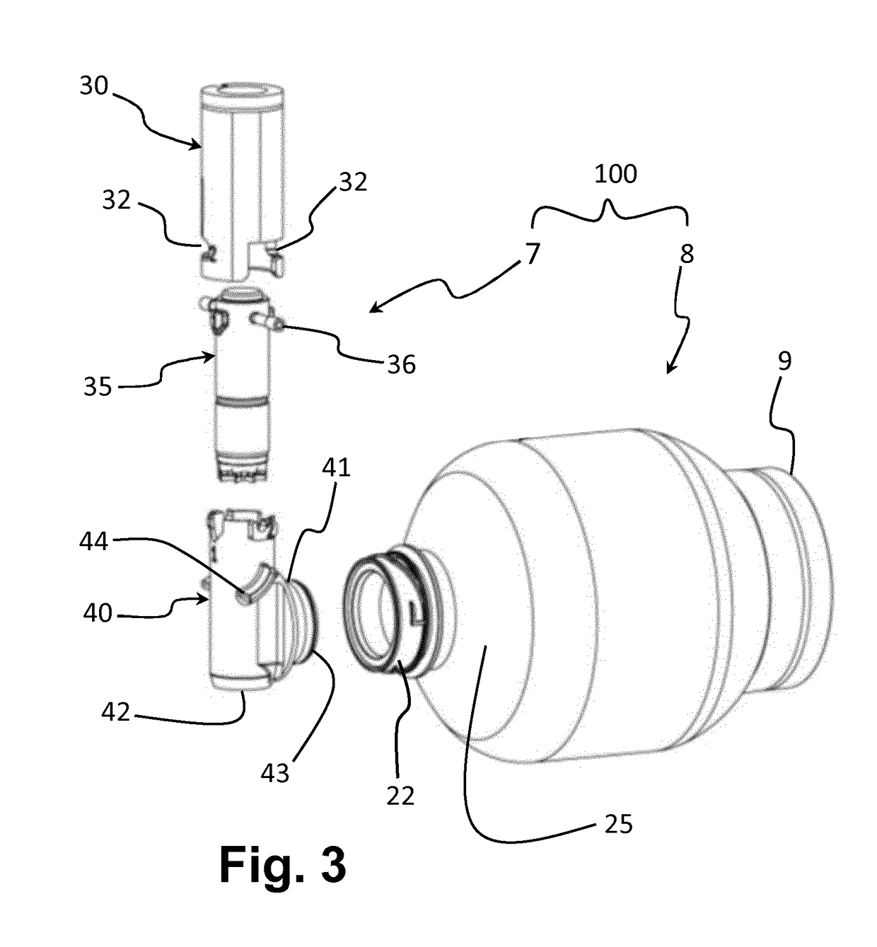 Receptacle and valve assembly