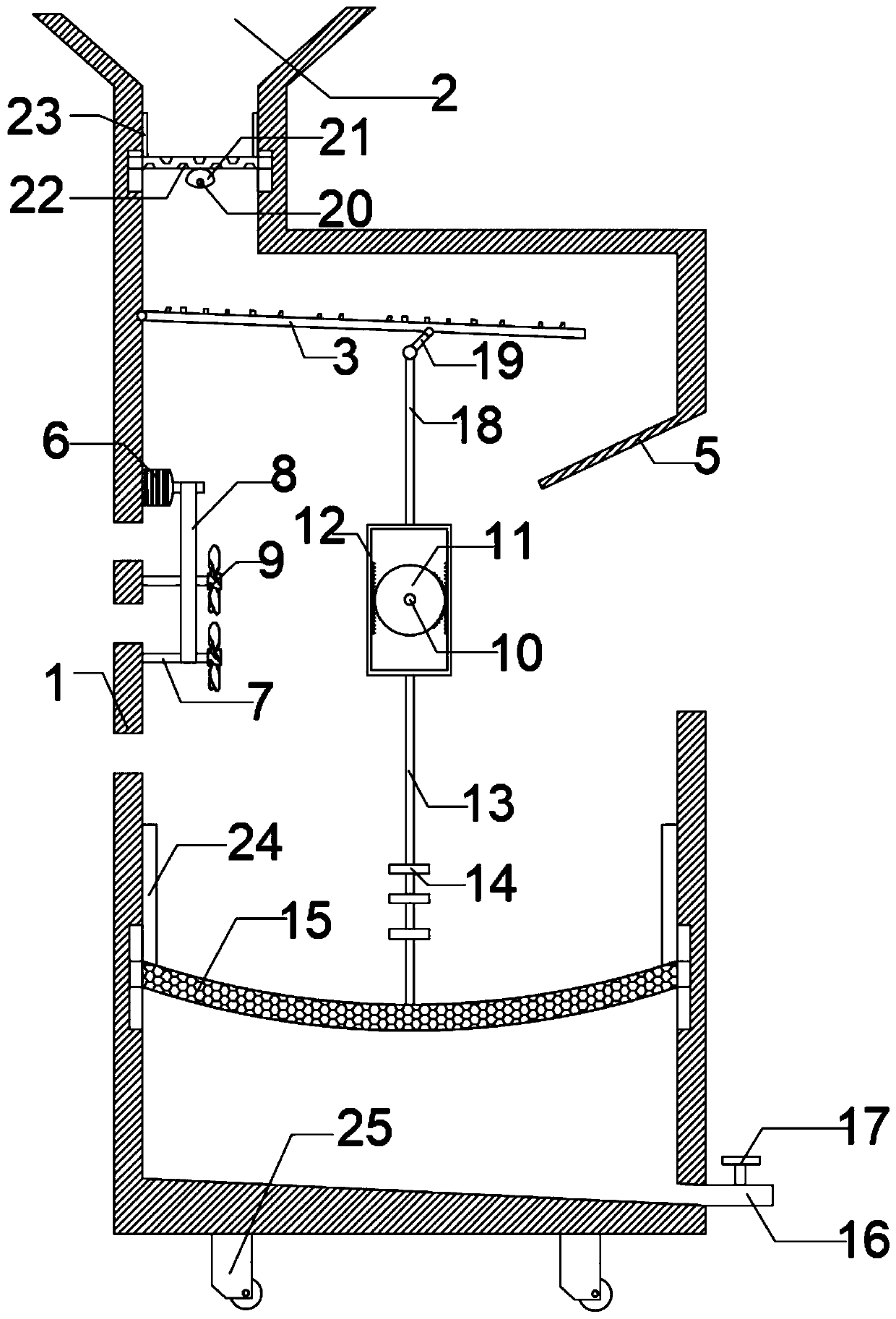 Seed screening device