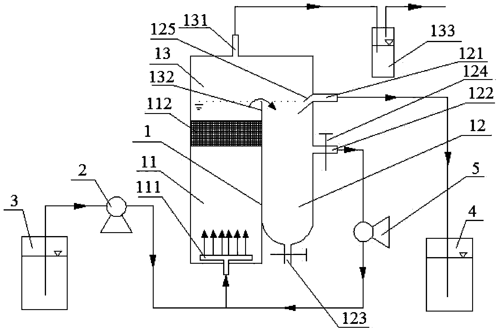 A three-way anammox bioreactor