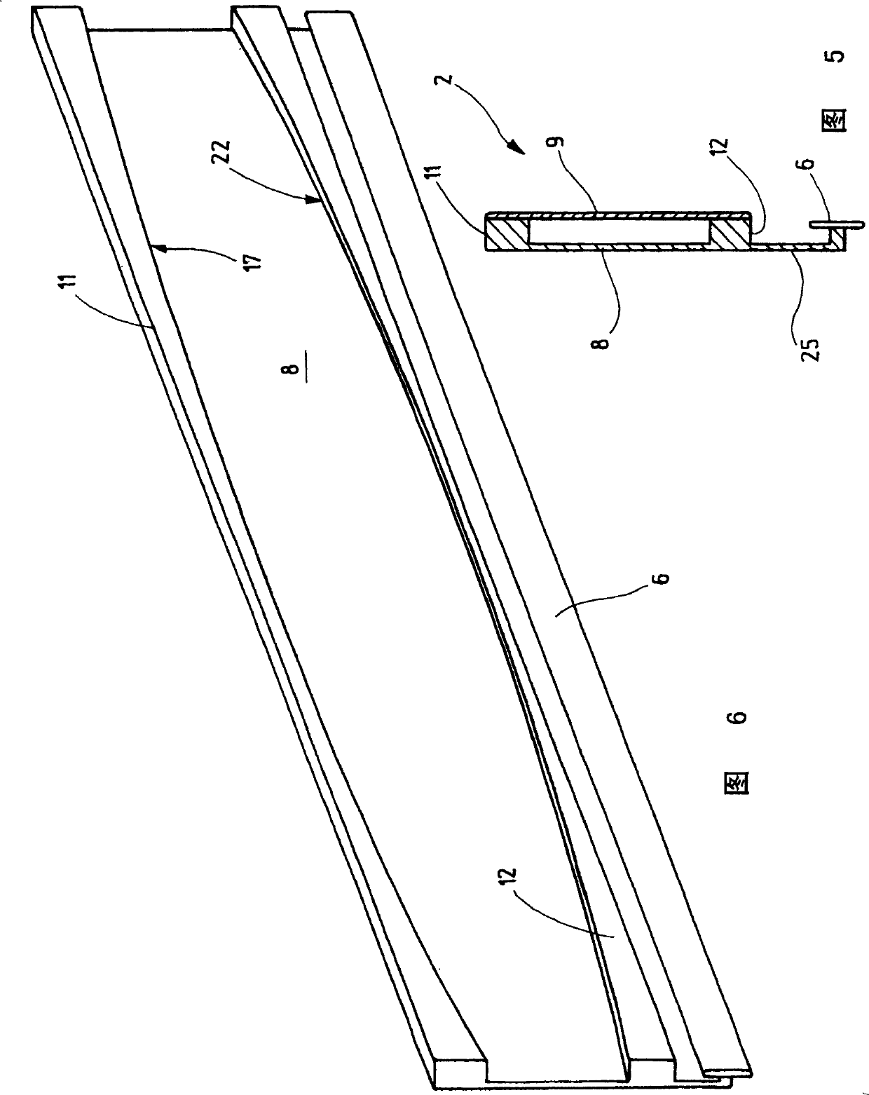 Shaft rod for heald shafts