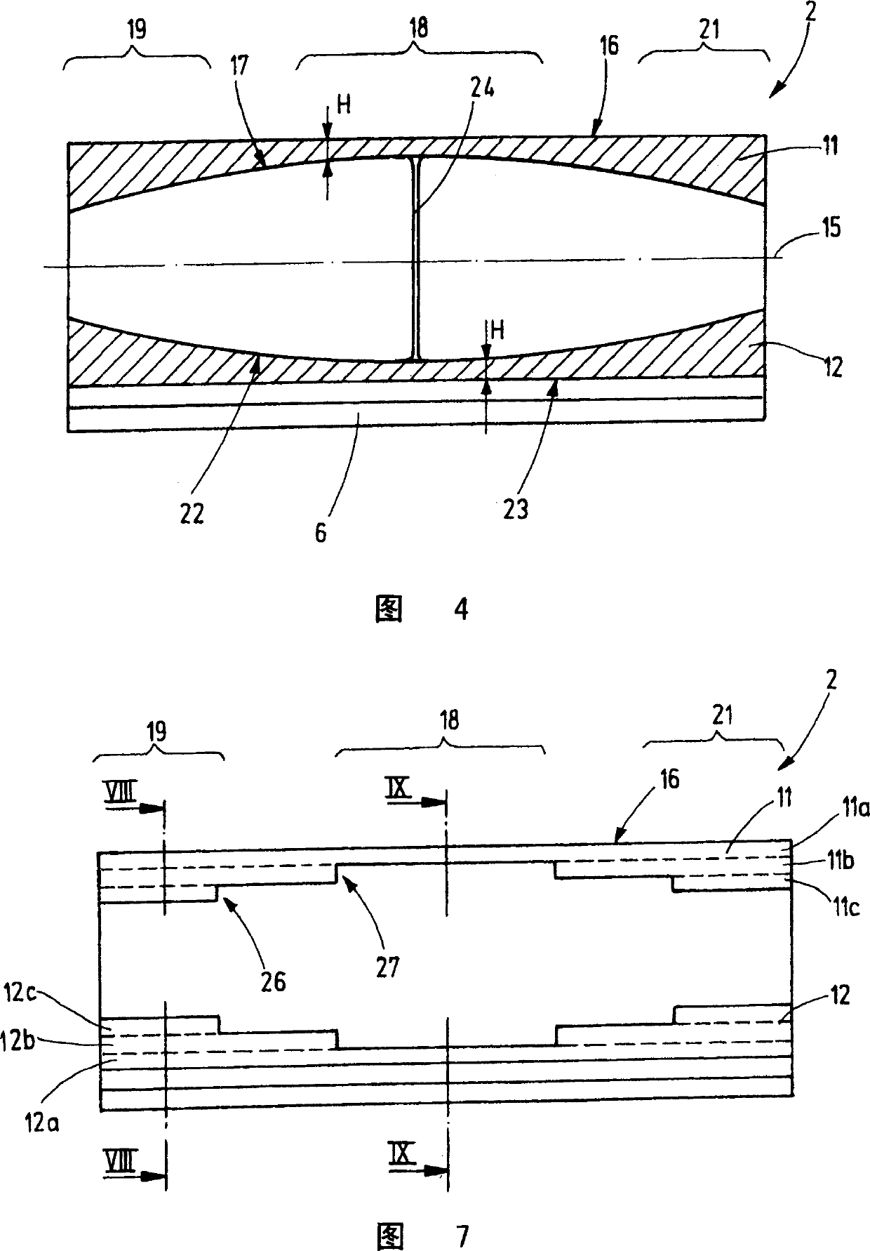 Shaft rod for heald shafts