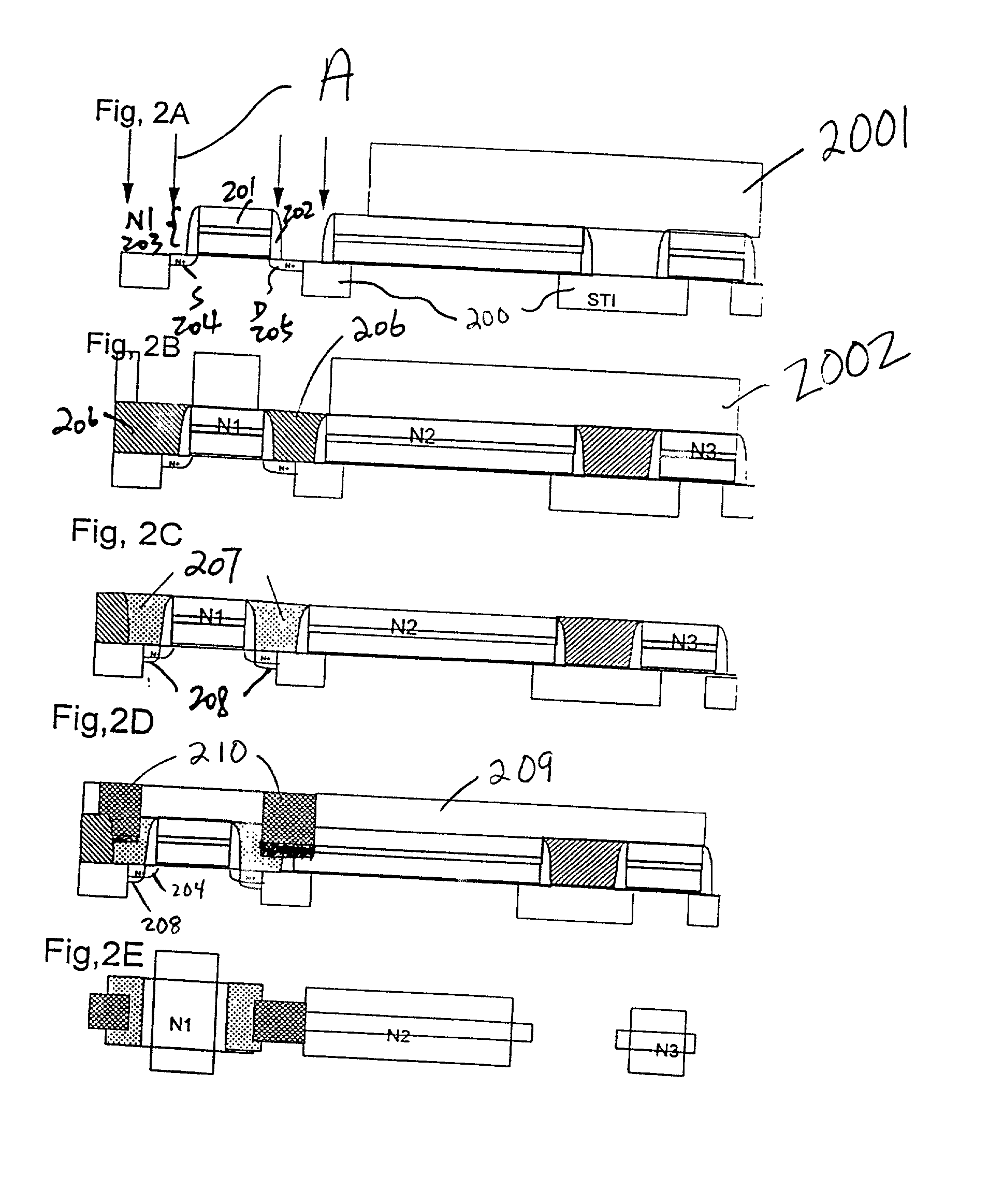 N-channel metal oxide semiconductor (NMOS) driver circuit and method of making same