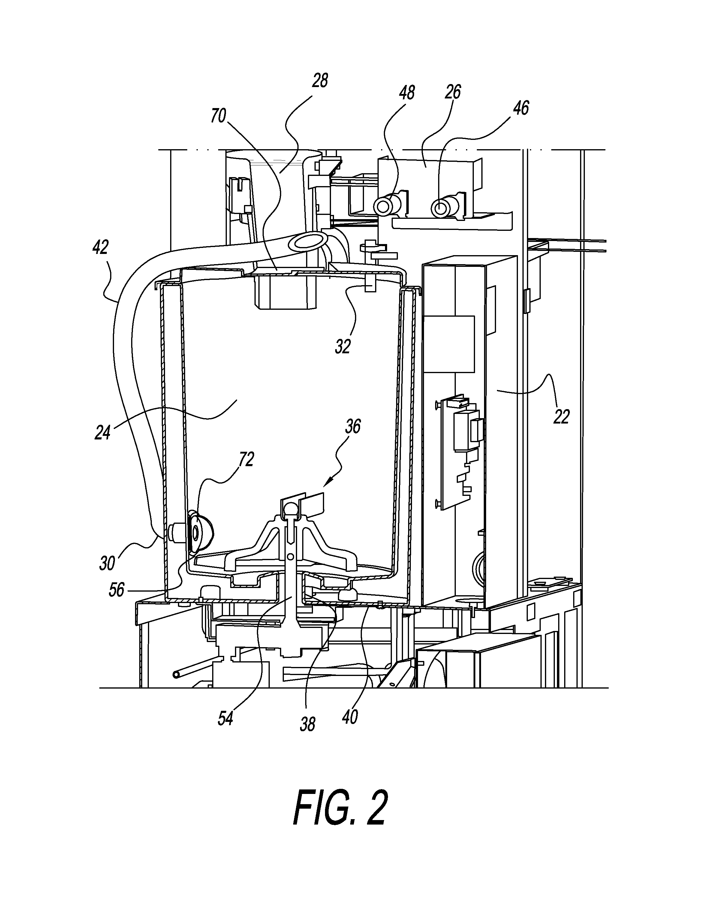 Sanitation system and method for ice storage and dispensing equipment