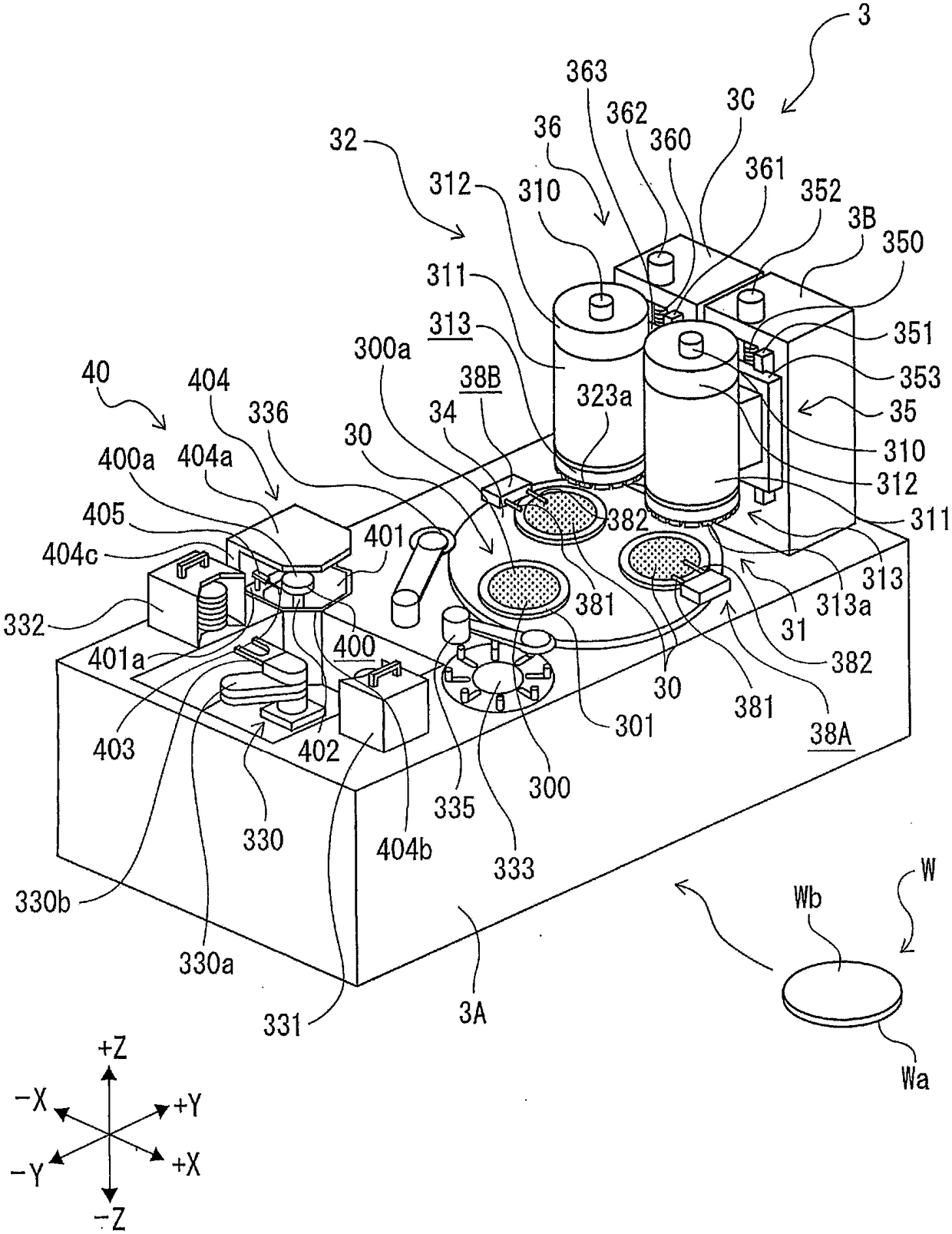 A method for detecting wafer ups and downs and a grinding device