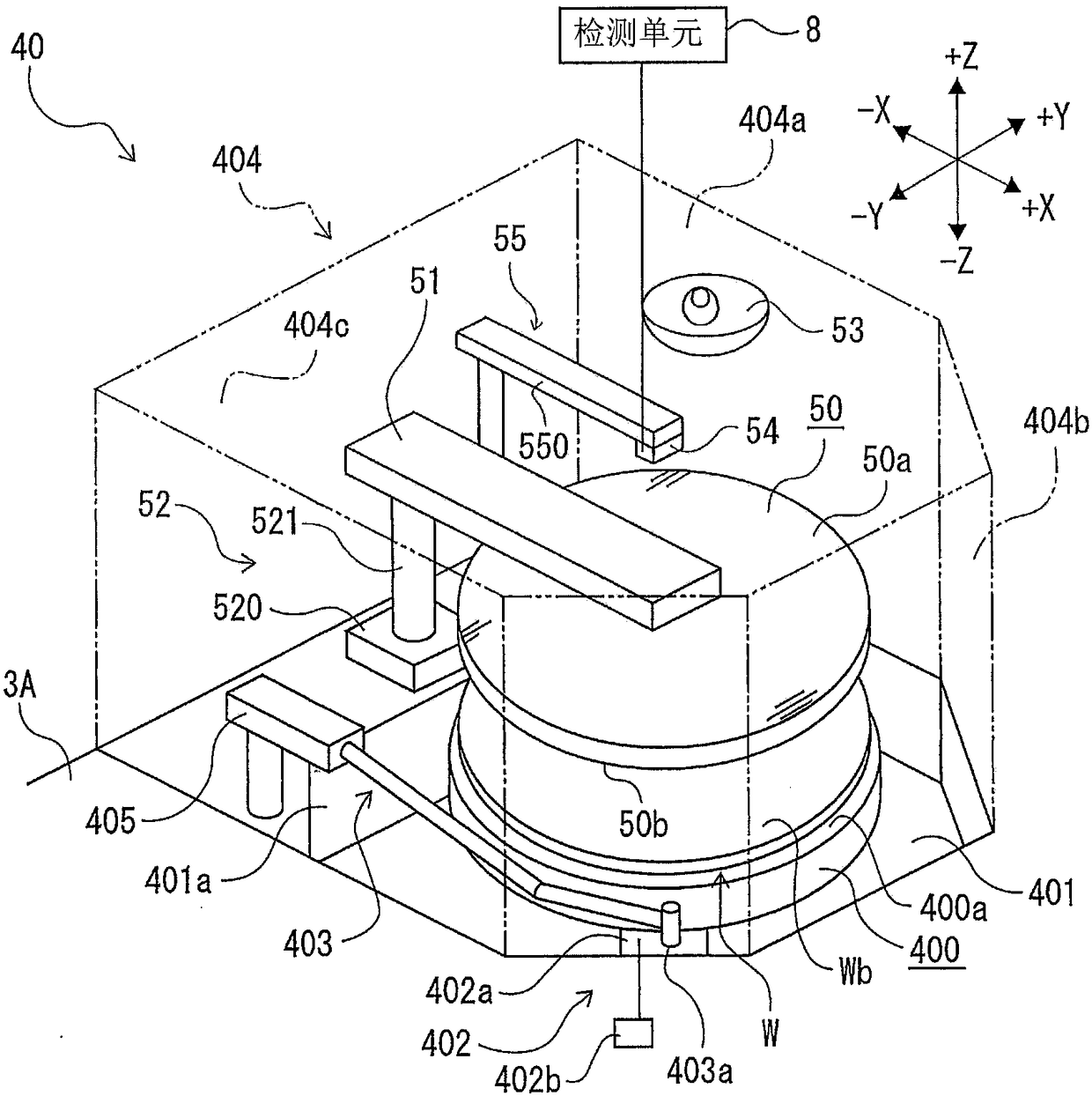 A method for detecting wafer ups and downs and a grinding device